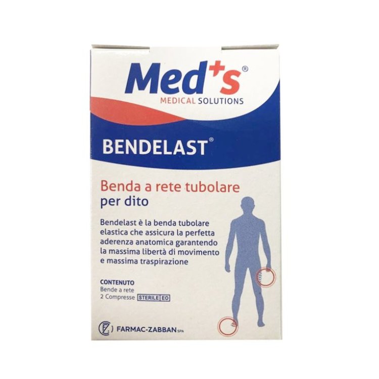 Meds Rete Elastica Dita per Fissaggio Medicazioni - 2 Pezzi