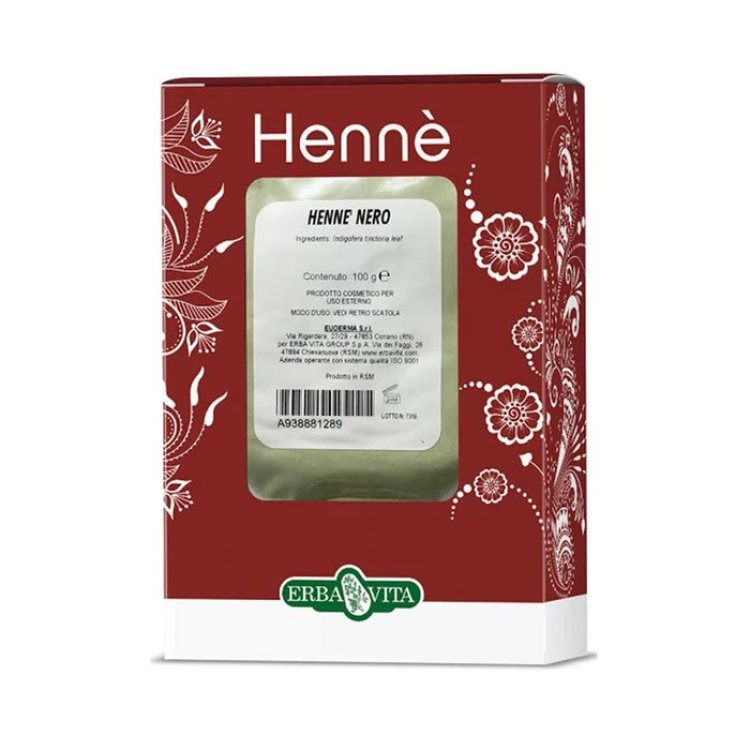 Erba Vita Henn&eacute; Color Capelli Nero 100g