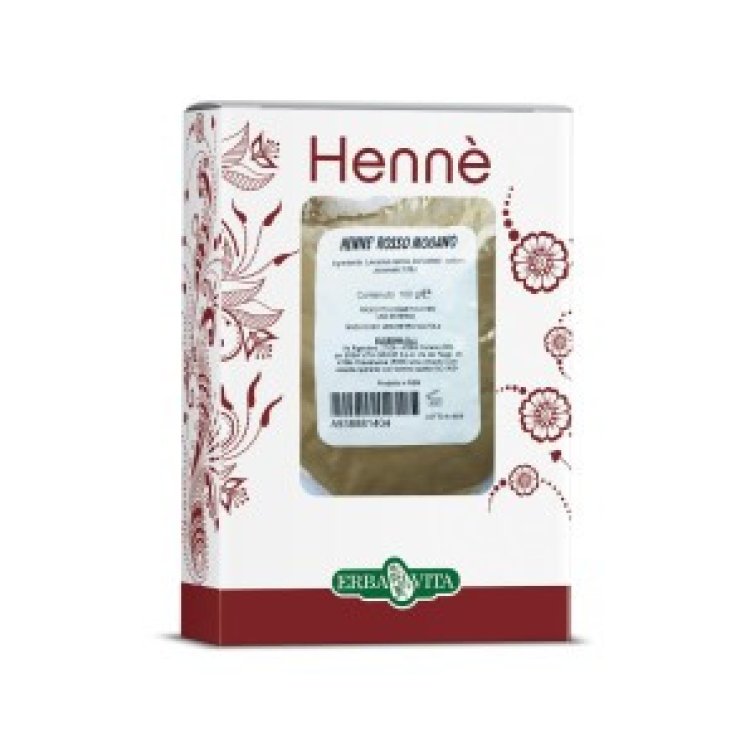 Erba Vita Henn&eacute; Color Capelli Rosso Mogano 100G