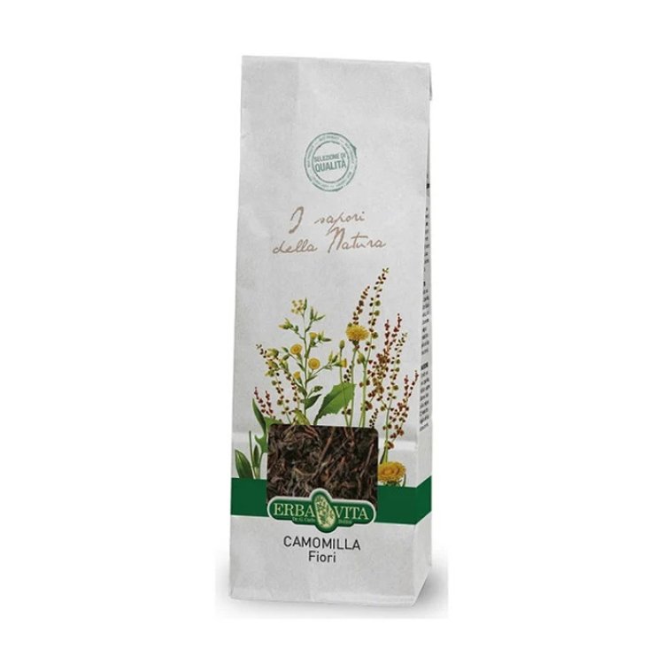 Erba Vita Camomilla Fiori Tisana Infuso Rilassante e Digestivo 100g