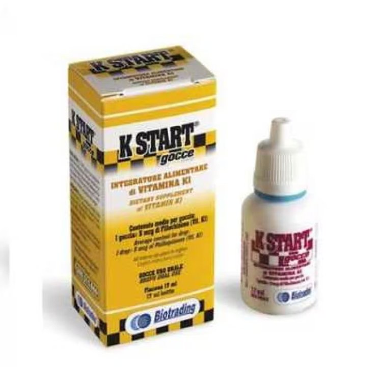 Biotrading K Start Integratore Vitamina K1 Coagulazione Sangue Gocce 17ml