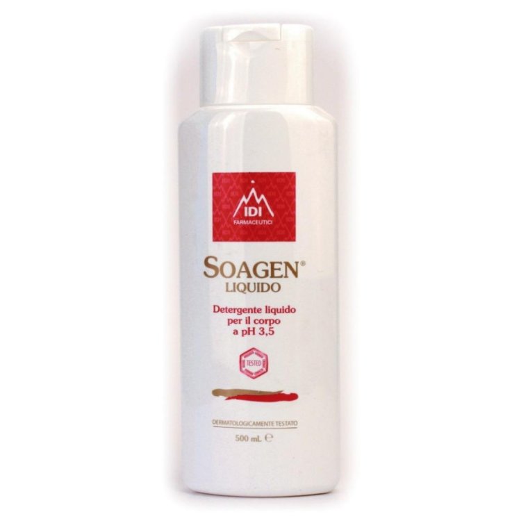 IDI Soagen Detergente Corpo Liquido pH 3.5 per Adulti e Bambini 500ml