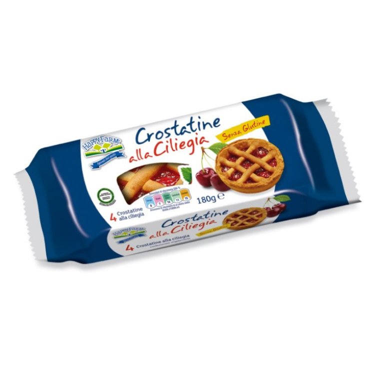 Happy Farm Crostatine alla Ciliegia Senza Glutine Merendina 180g