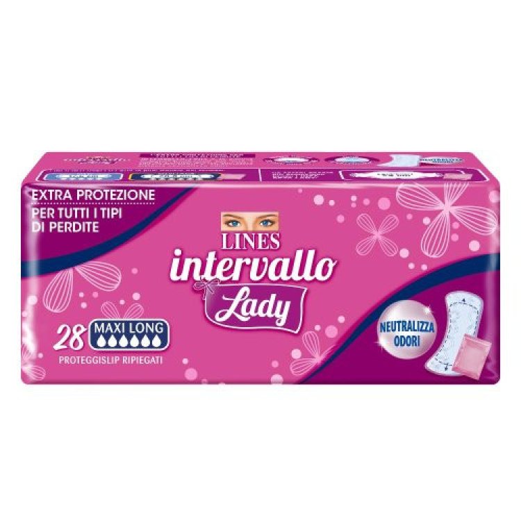 Lines Intervallo Lady Maxi Long Proteggislip Ipoallergenici - 28 Unit&agrave;