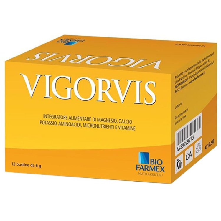 Vigorvis Polvere Integratore Alimentare Per Energia e Vitalit&agrave; 12 Bustine
