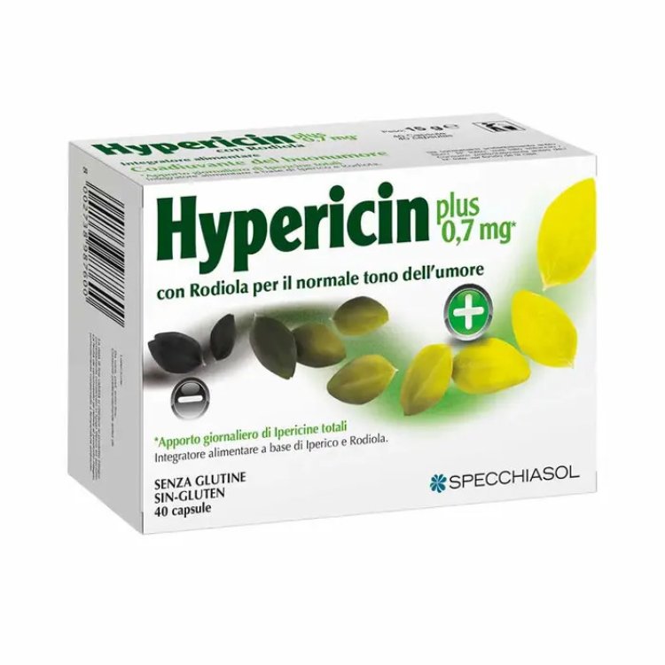 Specchiasol Hypericin Plus Integratore per Tono Psicofisico in Capsule, 40 Unit&agrave;