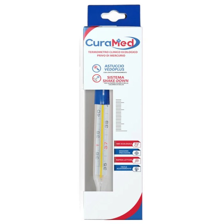 Cura Farma Termometro Clinico Ovale al Gallio Senza Mercurio
