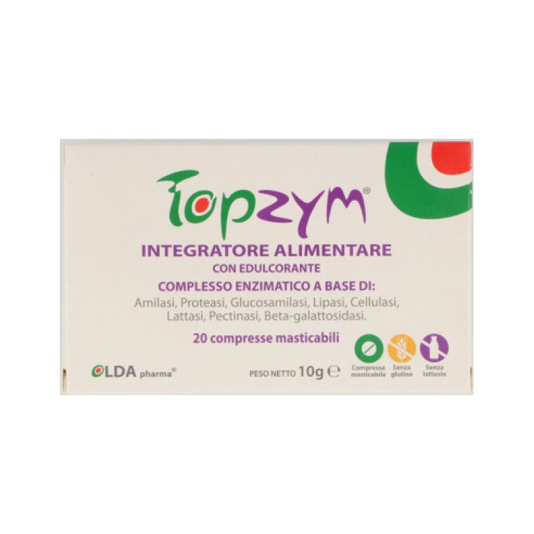 Lda Pharma Topzym Integratore Alimentare per Benessere Intestinale 20 Compresse Lda Pharma Topzym Integratore Alimentare per Benessere Intestinale 20 Compresse