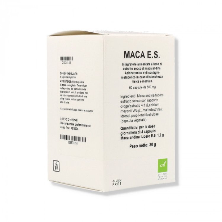 Oti Maca Estratto Secco Integratore Tonico Adattogeno 60 Capsule