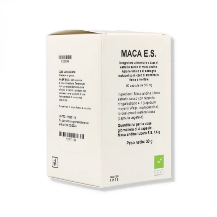 Oti Maca Estratto Secco Integratore Tonico Adattogeno 60 Capsule Oti Maca Estratto Secco Integratore Tonico Adattogeno 60 Capsule