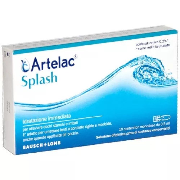 Artelac Splash Gocce Oculari Monodose con Acido Ialuronico 10 Flaconcini Artelac Splash Gocce Oculari Monodose con Acido Ialuronico 10 Flaconcini