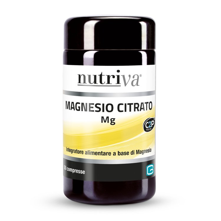 Nutriva Magnesio Citrato Integratore Alimentare per Stanchezza 50 Compresse Nutriva Magnesio Citrato Integratore Alimentare per Stanchezza 50 Compresse