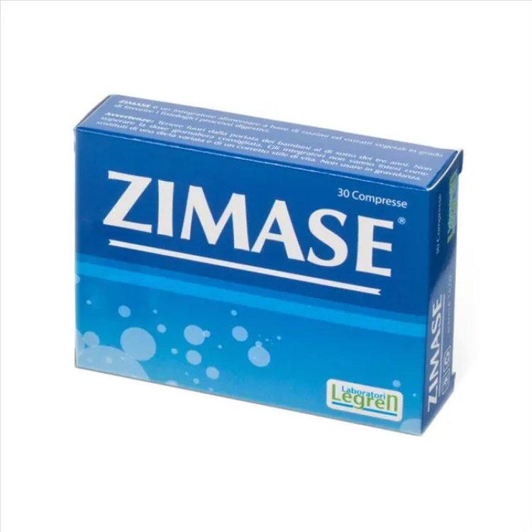 Laboratori Legren Zimase Integratore Enzimi Digestivi e Zenzero 30 Compresse