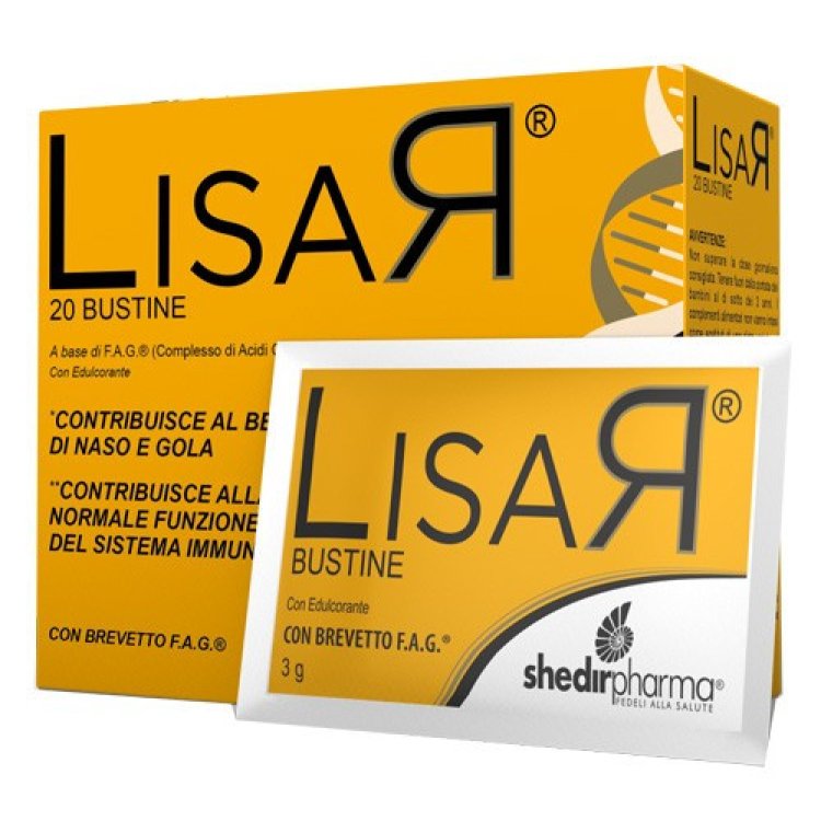 Shedir Pharma Lisar Integratore Alimentare per Naso e Gola 20 Bustine Shedir Pharma Lisar Integratore Alimentare per Naso e Gola 20 Bustine