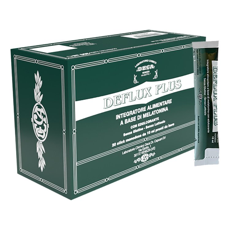 Deca Deflux Integratore Melatonina per Reflusso 20 Stick Monodose 10ml Senza Glutine