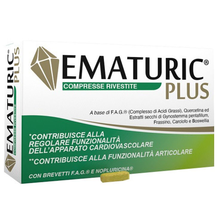 Dymalife Ematuric Plus Integratore Supporto Cardiovascolare Articolare 30 Compresse