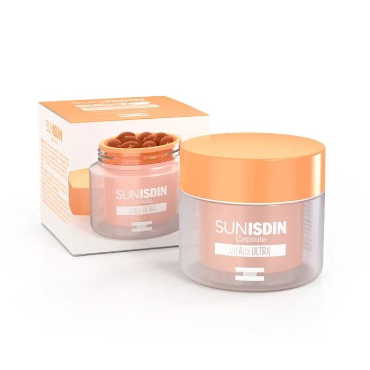 Isdin Sunisdin Integratore Alimentare in Capsule per la Protezione Solare, 30 Capsule