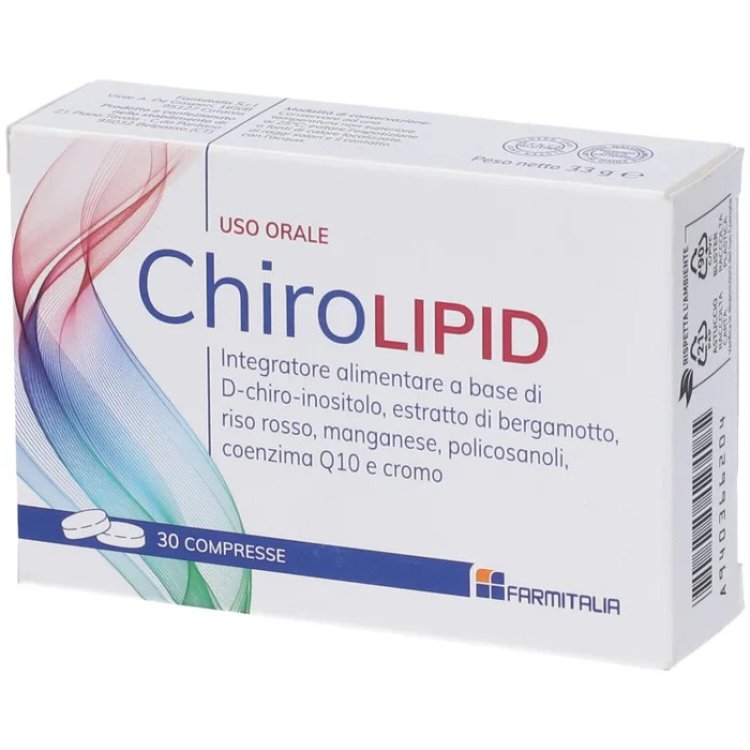 Farmitalia Chirolipid Integratore per Controllo Colesterolo in Compresse, 30 pz