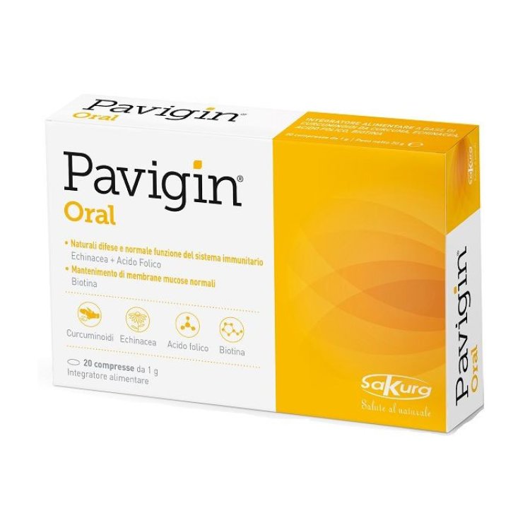 Sakura Italia Pavigin Oral Integratore per Difese Immunitarie 20 Compresse