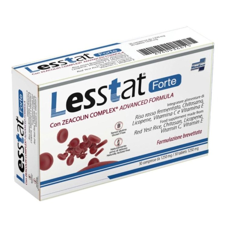 Medibase Lesstat Forte Integratore Alimentare per Colesterolo 30 Compresse