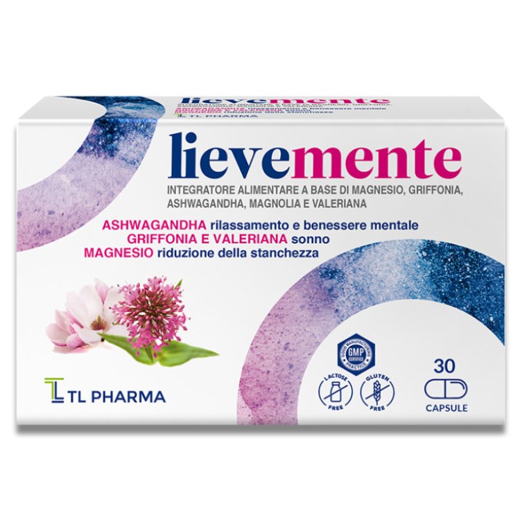 TL Pharma Consulting Lievemente Integratore Alimentare per Relax e Sonno - 30 Capsule