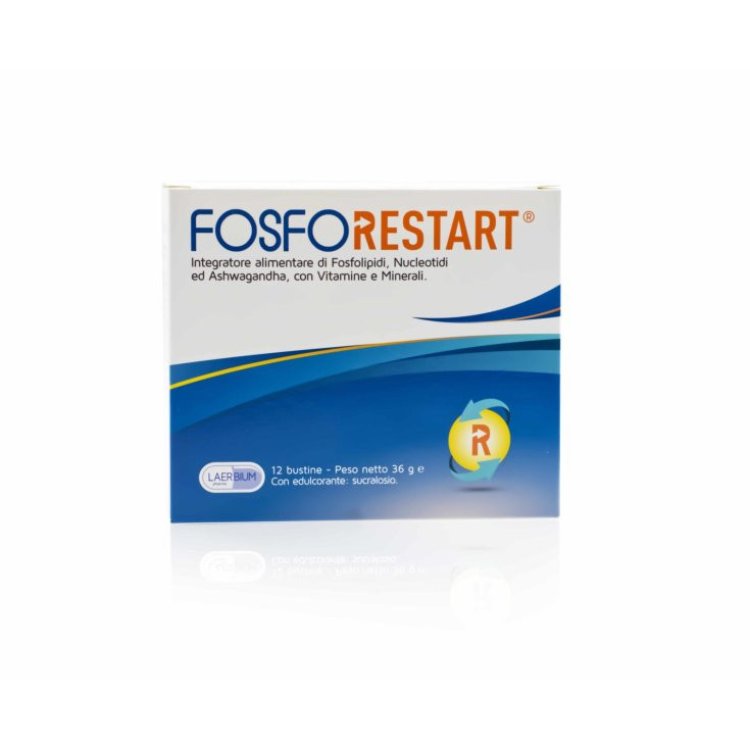 Laerbium Pharma Fosforestart Integratore Alimentare per Energia e Mente - 12 Bustine
