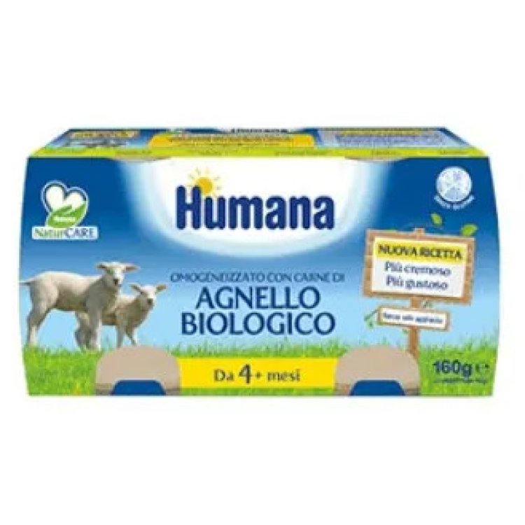 Humana Omogeneizzato Agnello Bio Dal 4&deg; Mese 2x80g