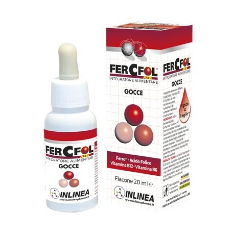 Inlinea FercFol New Gocce Integratore Ferro, Acido Folico e Vitamine 20 ml Inlinea FercFol New Gocce Integratore Ferro, Acido Folico e Vitamine 20 ml