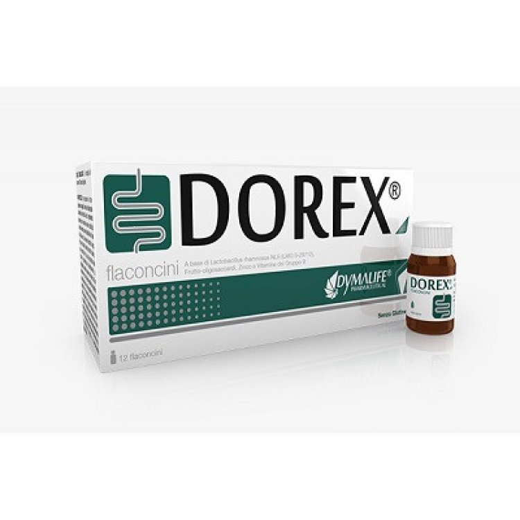 Shedir Dorex Integratore Alimentare per Benessere Intestinale, 12 Flaconcini