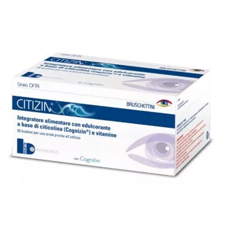 Bruschettini Citizin Integratore per la Vista con Citicolina 20 Bustine 15ml Bruschettini Citizin Integratore per la Vista con Citicolina 20 Bustine 15ml