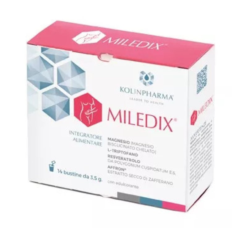 Kolinpharma Miledix Integratore per Funzione Psicologica e Muscolare, 14 Bustine