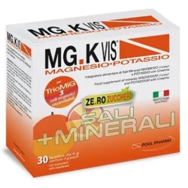 Mgk-Vis Orange Zero Zuccheri Integratore di Magnesio e Potassio 30 Bustine