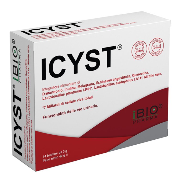 Ibipharm Icyst Integratore Alimentare per Vie Urinarie, 14 Bustine