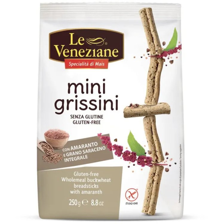 Le Veneziane Minigrissini Grano Saraceno Integrale con Amaranto 250g