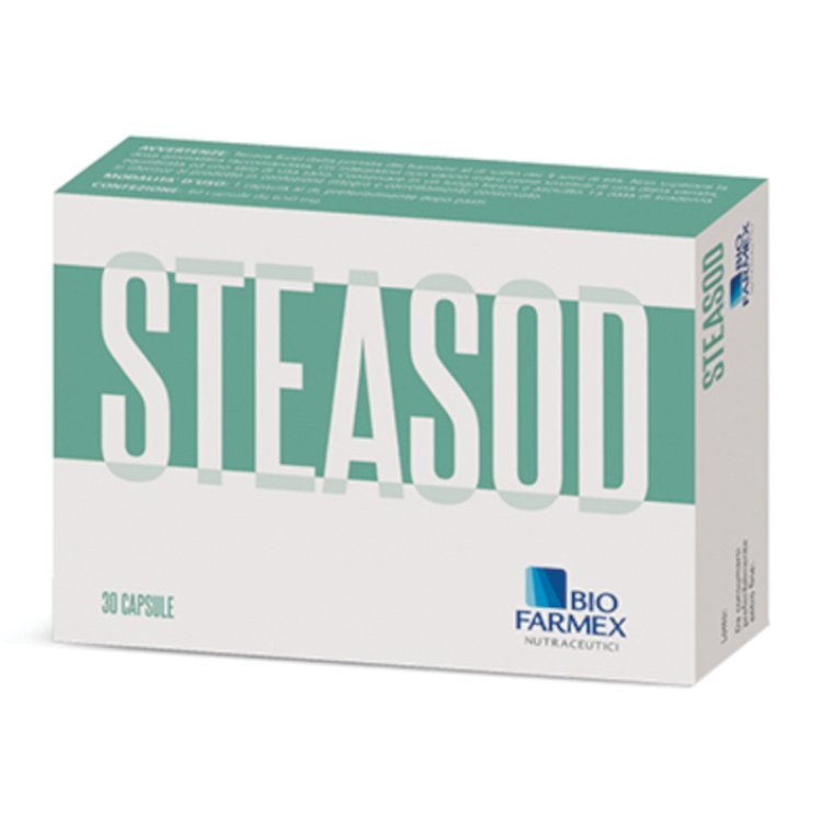 Biofarmex Steasod Integratore per Funzionalit&agrave; Epatica 30 Capsule