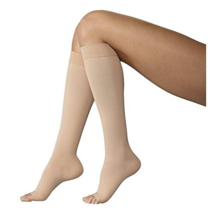 Varisan Ether&eacute; Gambaletto Corto Punta Aperta 15-20 mmHg Poudre Taglia 2