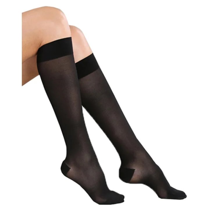 Varisan Ethere Gambaletto 15-20 mmHg AD PA Corto Nero Taglia 4