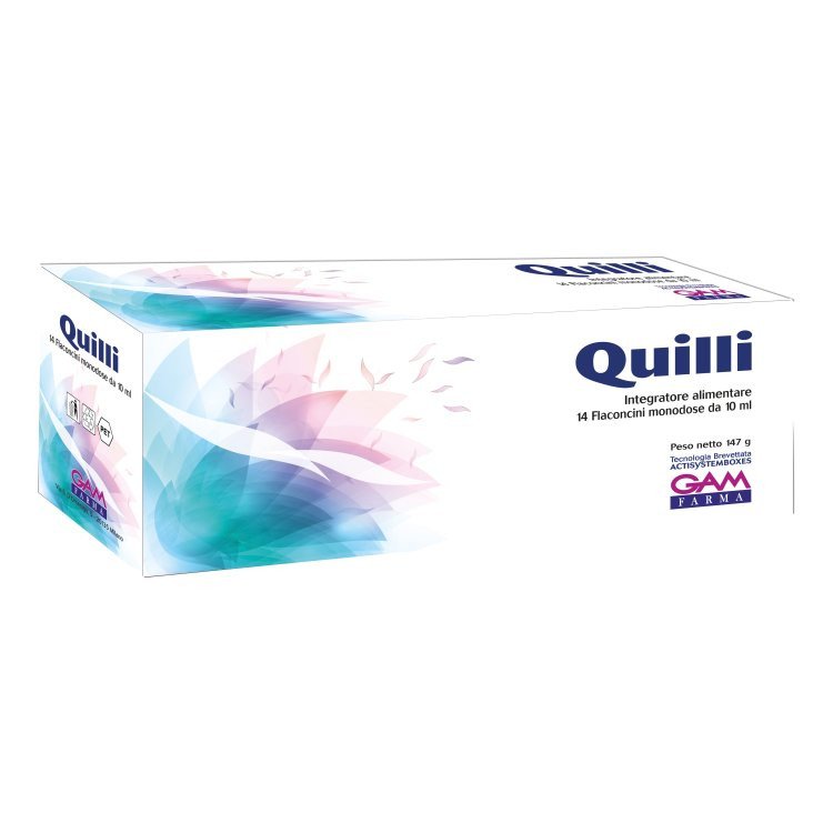 Gam Farma Quilli Integratore Alimentare per Rilassamento e Benessere Mentale, 14 Flaconcini