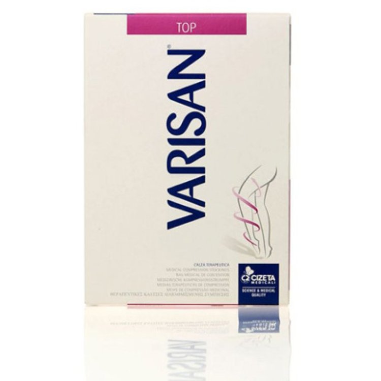 Varisan Top Calza Autoreggente Beige Punta Aperta Taglia 4