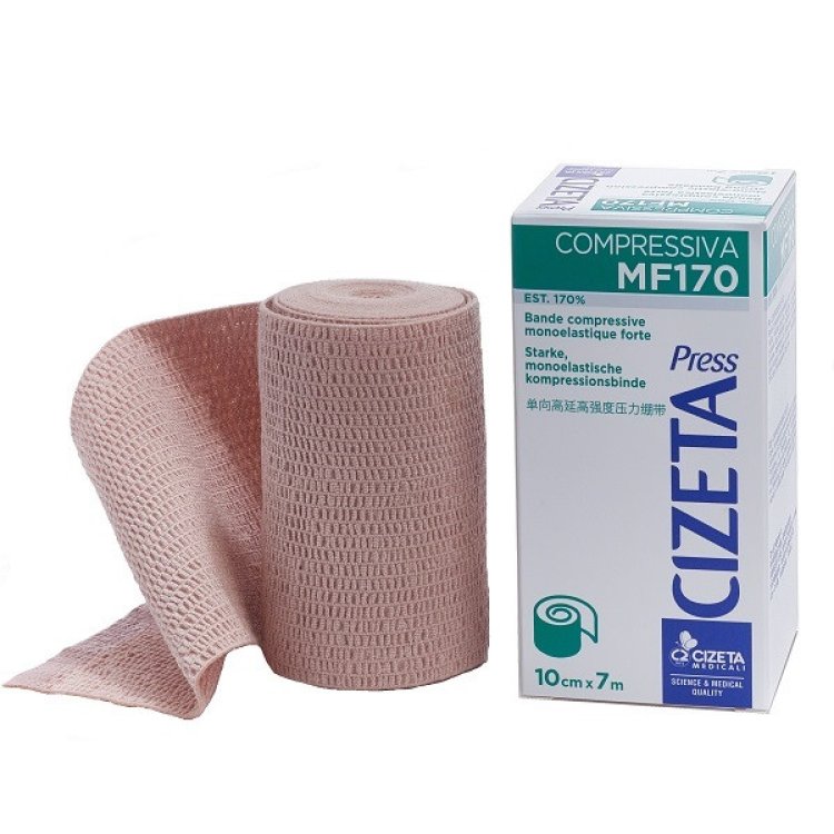 Cizeta Press Benda Compressiva MF170 Dispositivo Medico 12cm x 7m Cizeta Press Benda Compressiva MF170 Dispositivo Medico 12cm x 7m