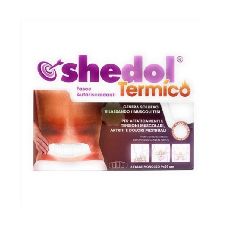 Shedol Termico Fascia Autoriscaldante per Dolori Muscolari 6 Pezzi