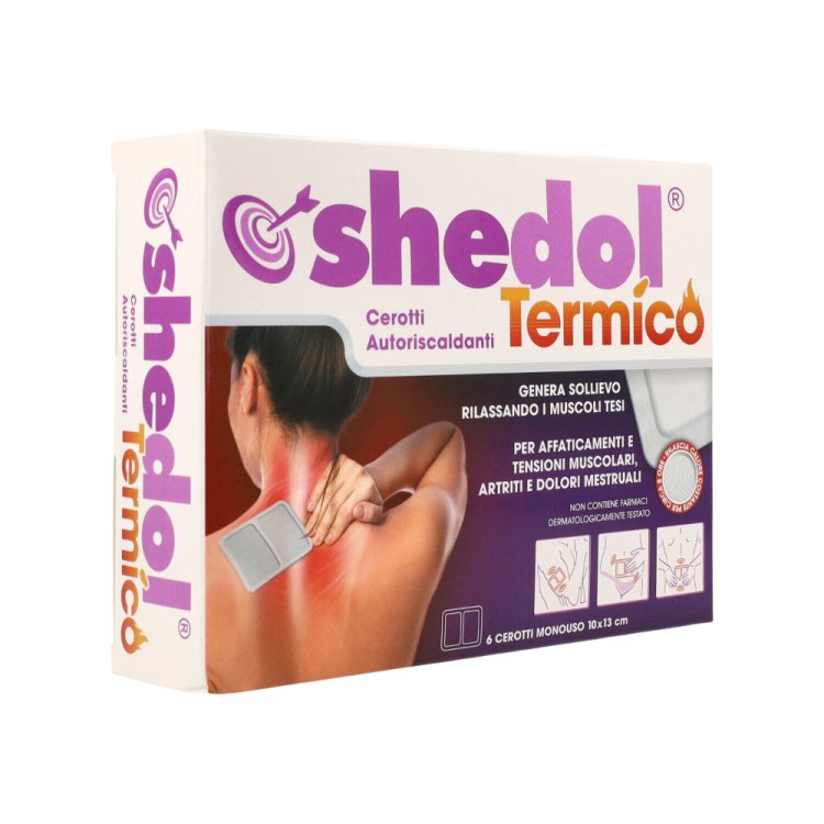 Shedol Cerotto Termico Autoriscaldante Sollievo Dolore 6 Pezzi