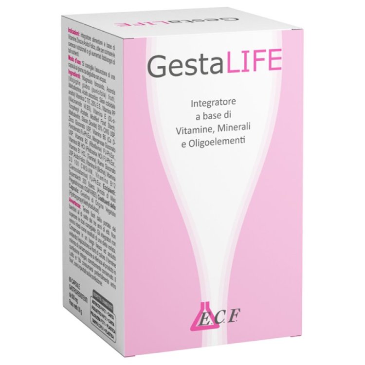 E.c.f. Gestalife Integratore Gravidanza Vitamine Acido Folico Zinco 60 Capsule E.c.f. Gestalife Integratore Gravidanza Vitamine Acido Folico Zinco 60 Capsule