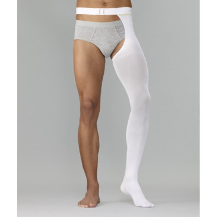 Cizeta Medicali Varisan ATE Monocollant Sinistro Punta Aperta 18mmHg Bianco XXL