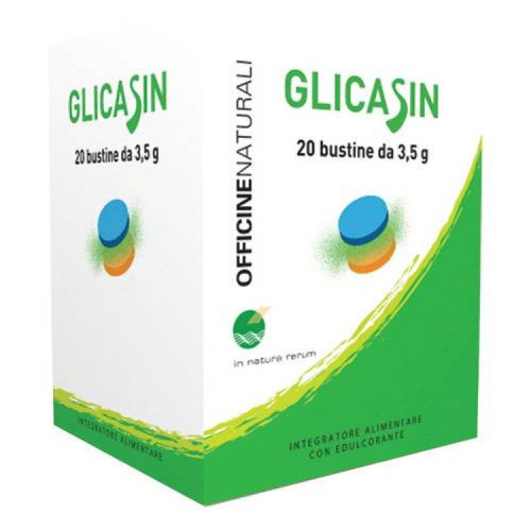 Officine Naturali Glicasin Integratore Alimentare per Benessere, 20 Bustine Officine Naturali Glicasin Integratore Alimentare per Benessere, 20 Bustine