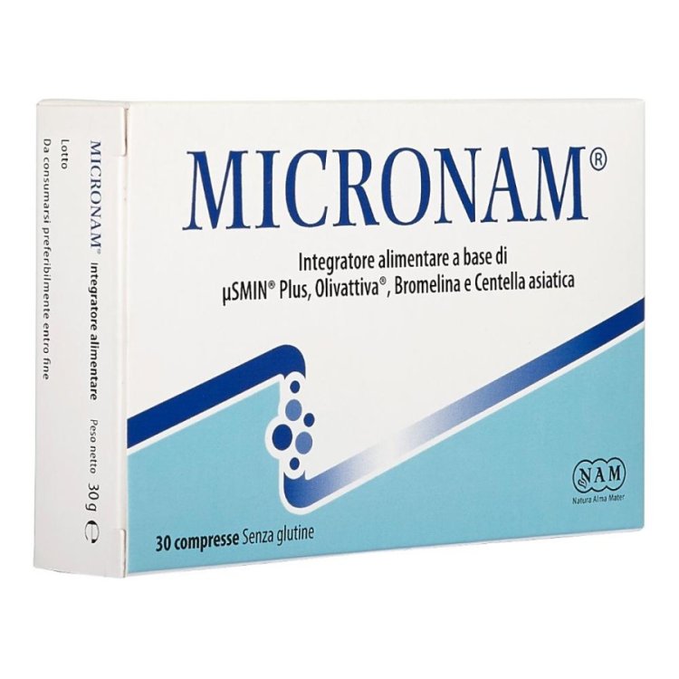 Micronam Micronam Integratore Alimentare per Circolazione 30 Compresse Micronam Micronam Integratore Alimentare per Circolazione 30 Compresse