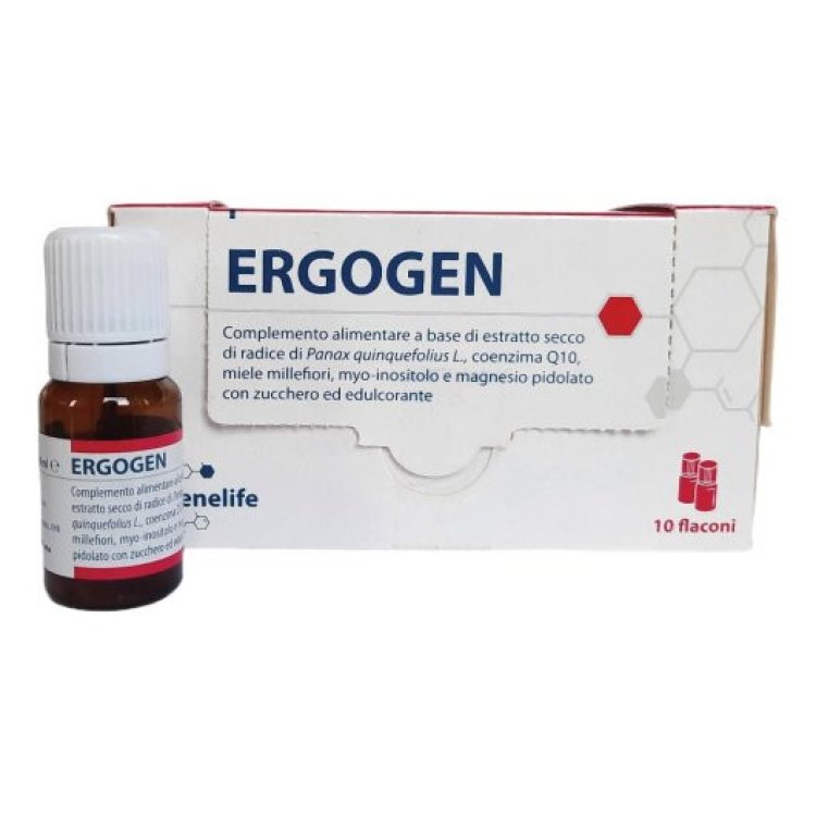 Genelife Ergogen Plus Integratore Alimentare Supporto Energetico 10 Bustine