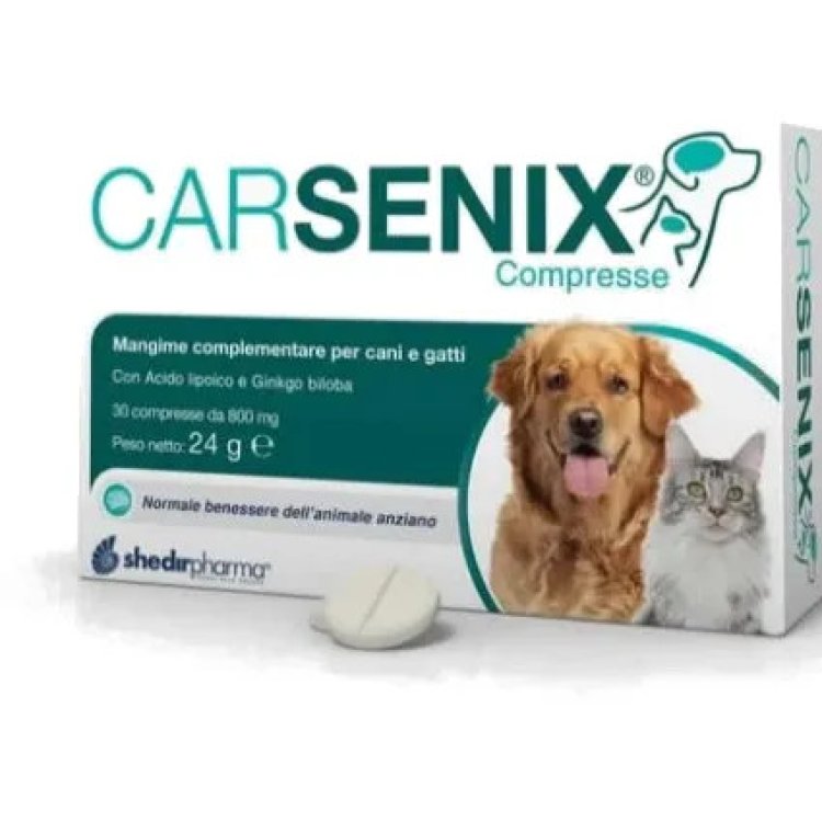 Shedir Carsenix Mangime Complementare per Cani e Gatti 30 Compresse