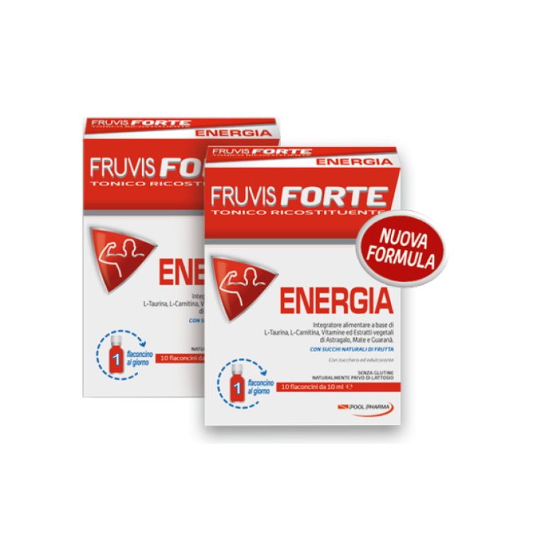 Pool Pharma Fruvis Forte Energia Integratore Tonico Ricostituente 10 Flaconcini