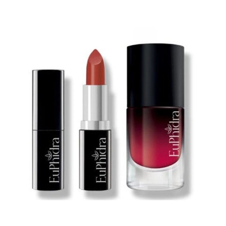 Euphidra Beauty Baubles Rosso Kit Mini Rossetto Shine e Smalto
